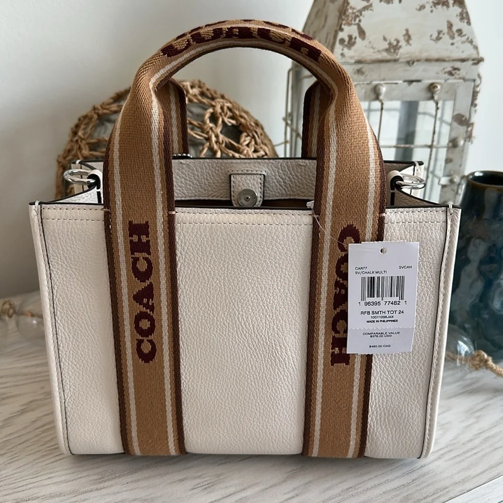 NWT | Coach Smith Tote Bag 24 in Chalk Multi - Picture 12 of 16